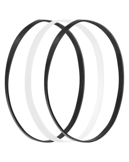 Lady Jayne Black Snagless Elastomer Elastics - Pk50