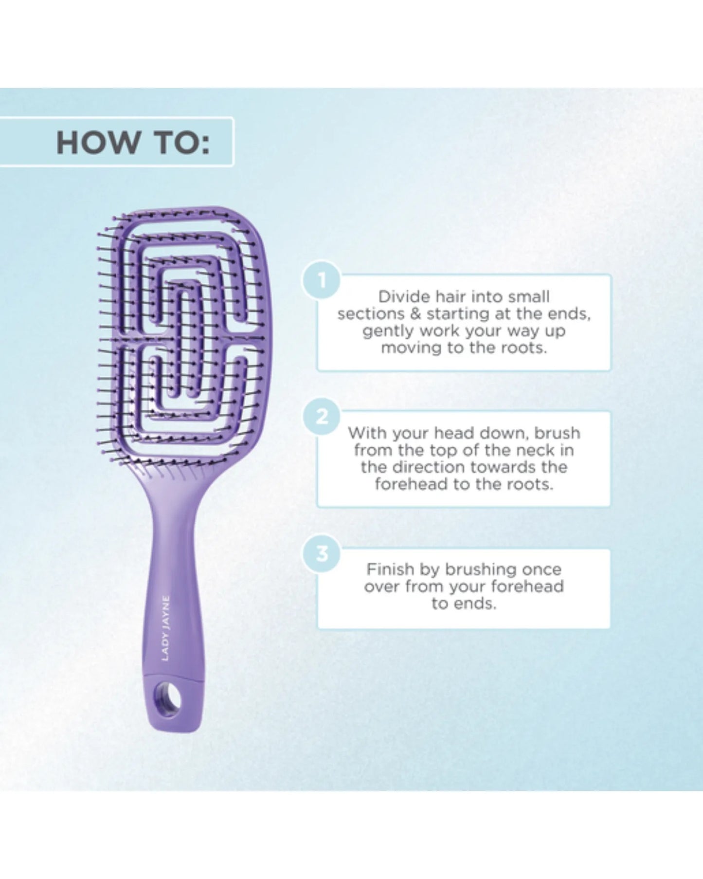 Lady Jayne Flexi-Glide Brush Large