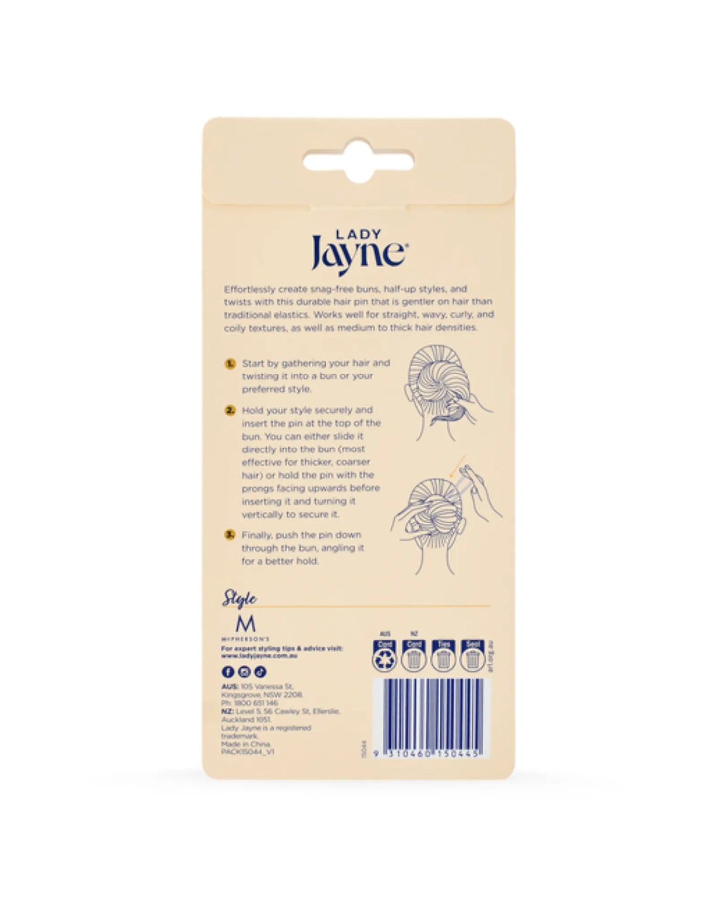 Lady Jayne French Hair Pin