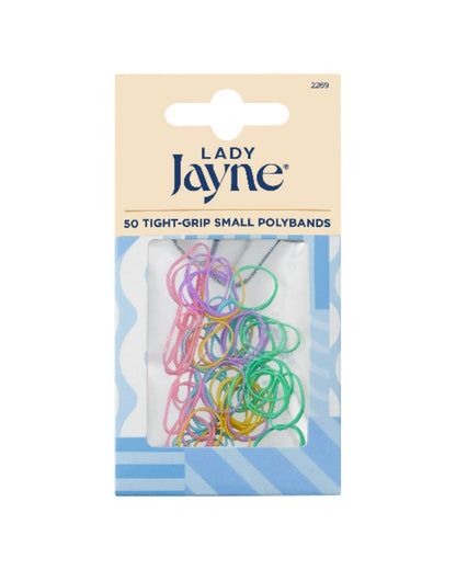 Lady Jayne Pastel Snagless Small Elastomer Elastics - Pk 50
