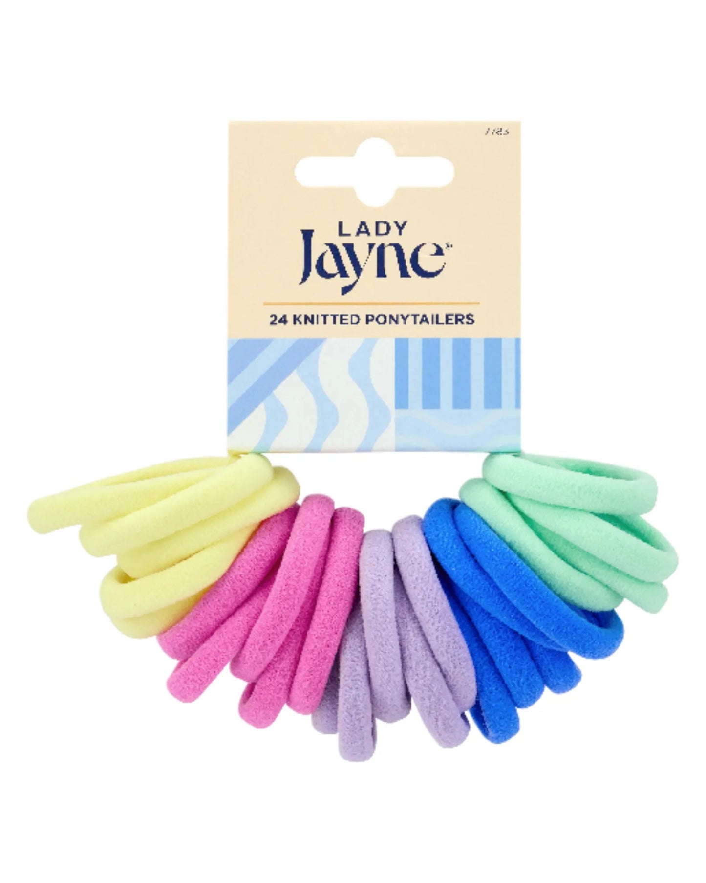 Lady Jayne Pastel Soft Knitted Ponytailers - Pk 24