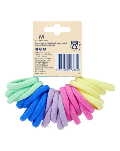 Lady Jayne Pastel Soft Knitted Ponytailers - Pk 24