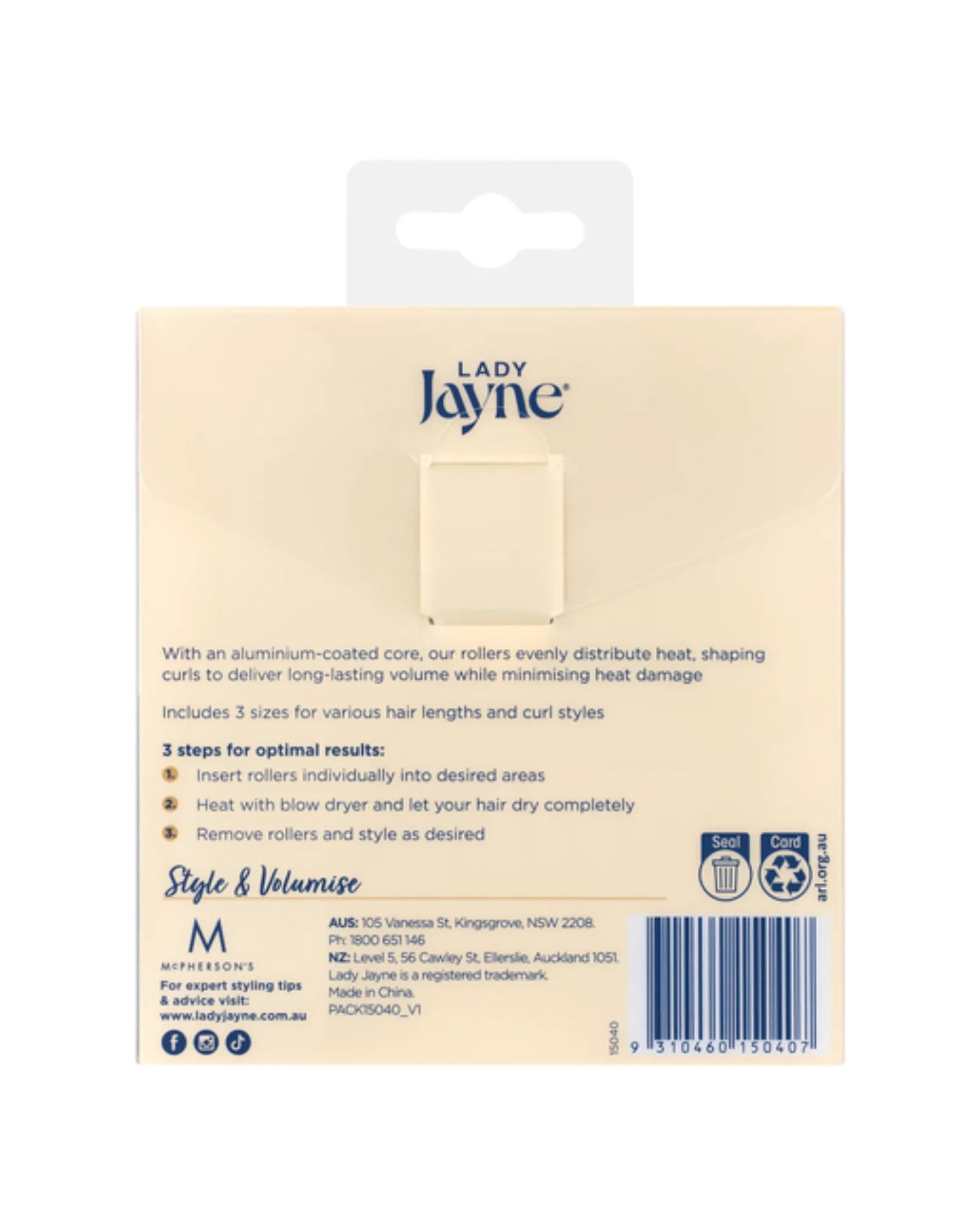 Lady Jayne Thermal Rollers 8 PCS