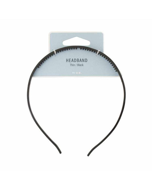 Mae Headband Thin Black