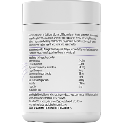 Nutra-Life Magnesium Complete 400 Bonus Pack 240 Capsules