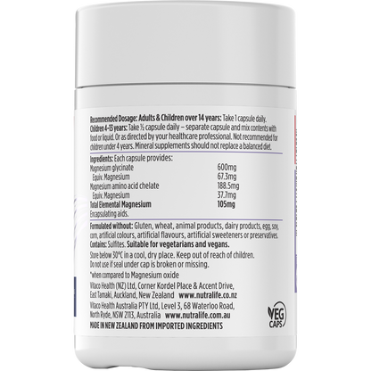 Nutra-Life Magnesium Hi-Zorb 60 Capsules
