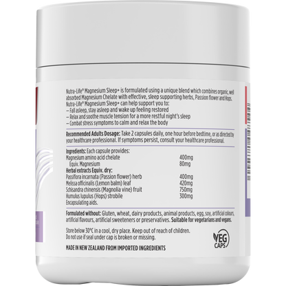 Nutra-Life Magnesium Sleep+ 60 Capsules
