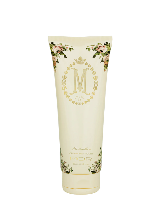 MOR, Marshmallow, Marshmallow Spa, Body Polish, Body Scrub, White Carnation, Snow Musk, Jasmine, Rose