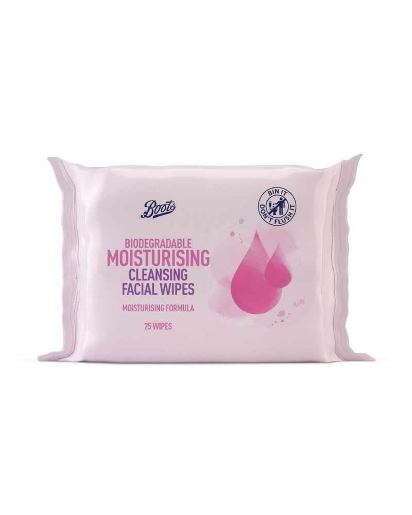 Boots Biodegradable Moisturising Cleansing Wipes 25pk