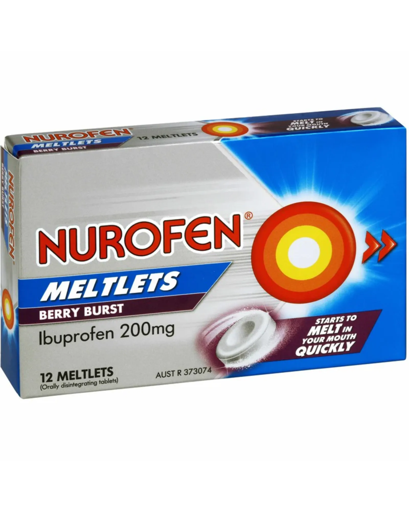 Nurofen Meltlets Berry Burst 200mg 12s