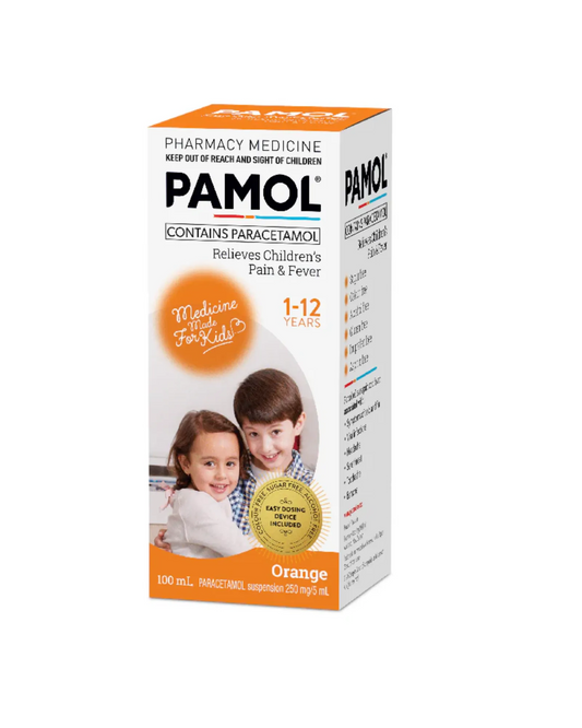 Pamol All Ages Orange Colour Free 100ml