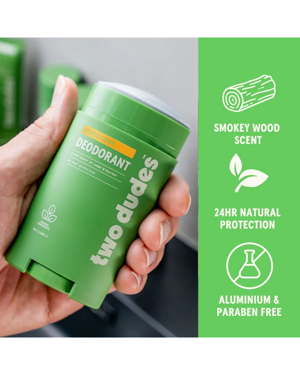 Two Dudes Deodorant - Smoked Cedar 75g