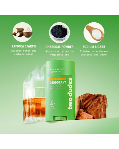 Two Dudes Deodorant - Smoked Cedar 75g
