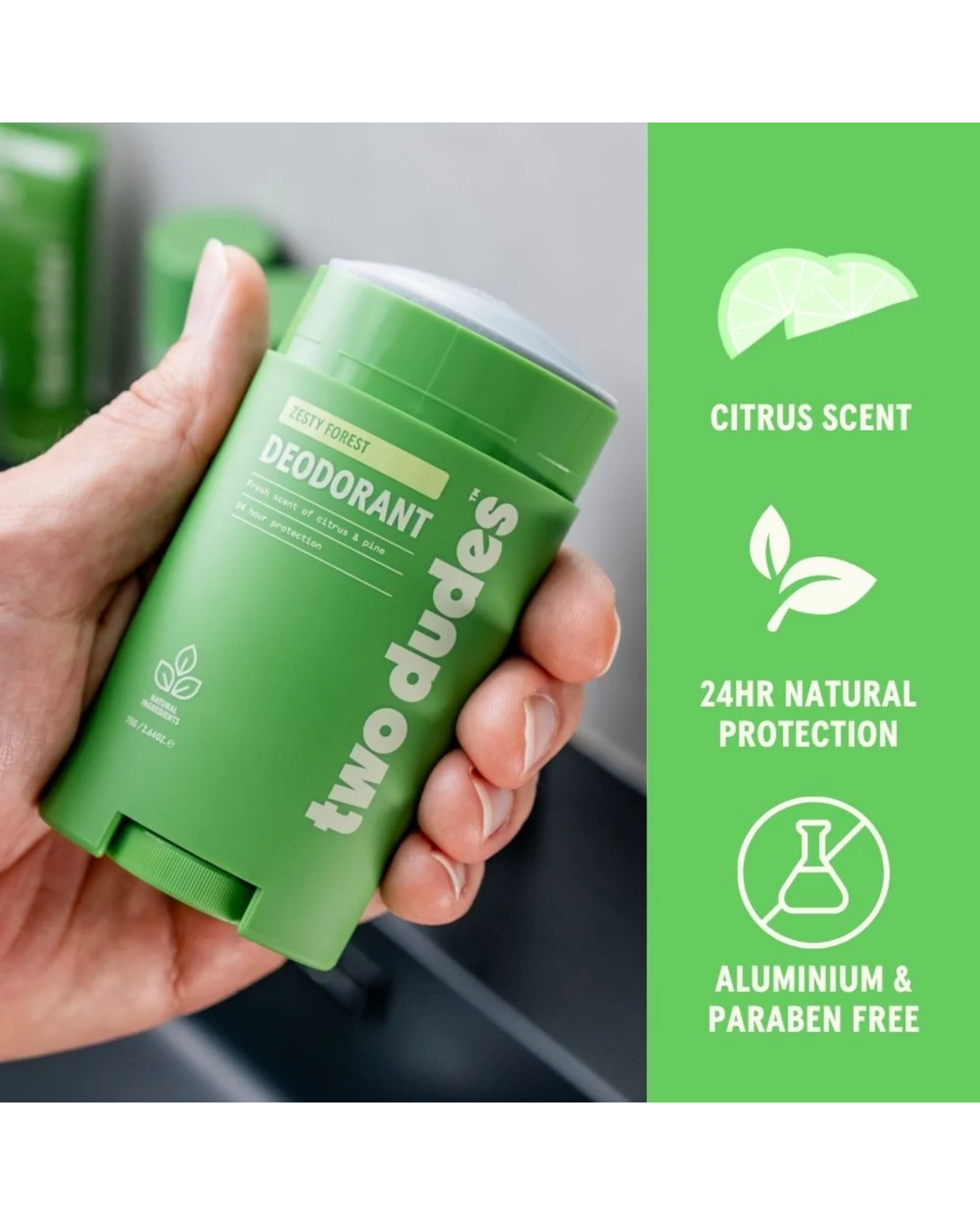 Two Dudes Deodorant - ZestyForest 75g