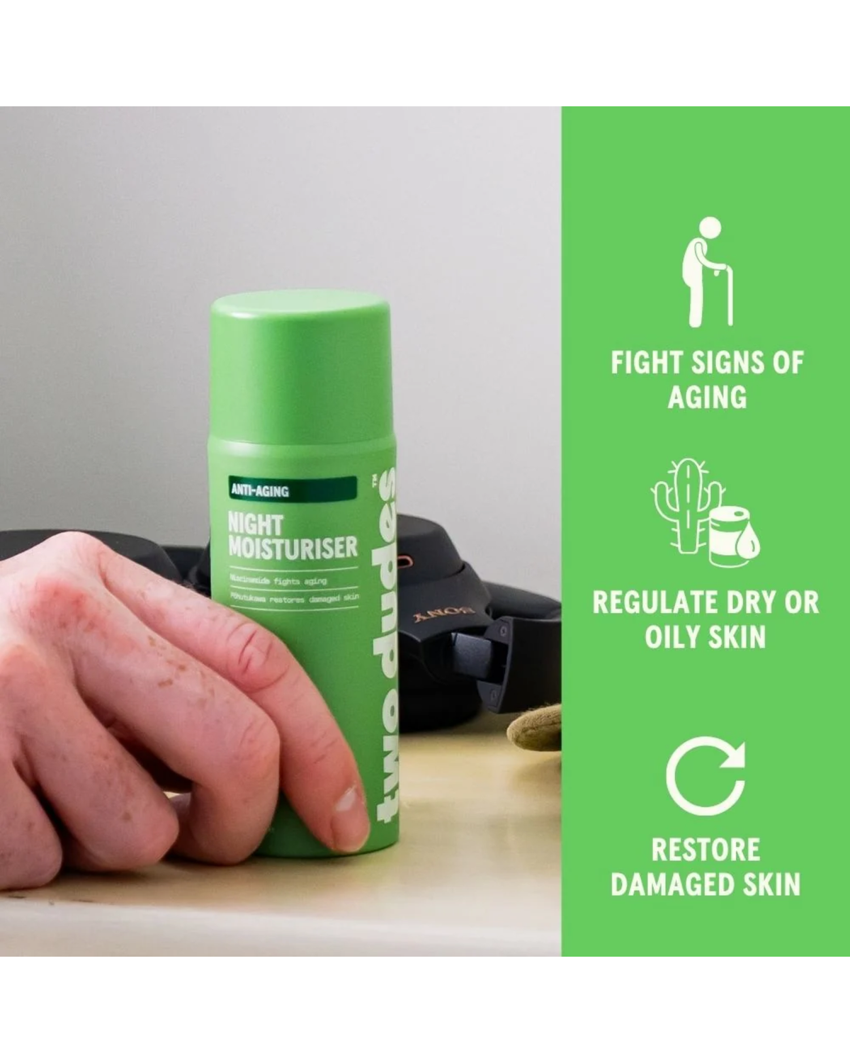Two Dudes Night Moisturiser 75ml