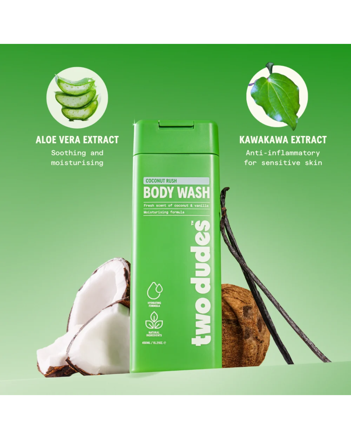 Two Dudes Body Wash - Coconut Rush 450ml
