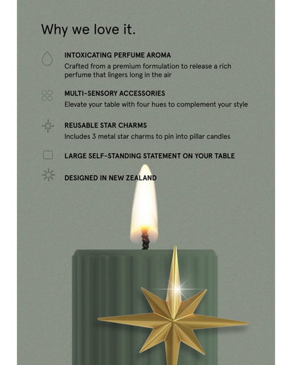 Smith&Co Amber & Freesia Pillar Candle 250g