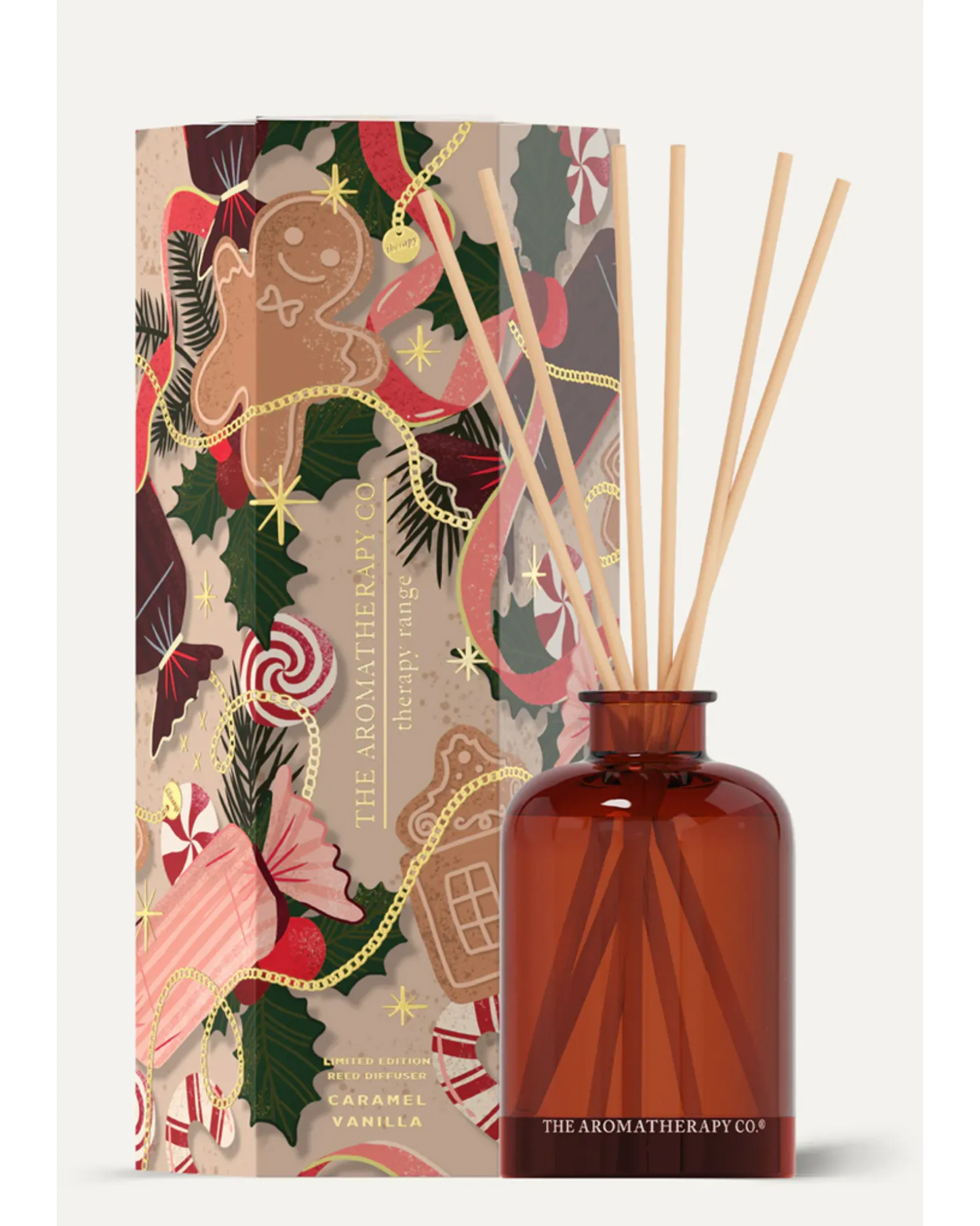 The Festive Collection Caramel Vanilla Reed Diffuser 100ml