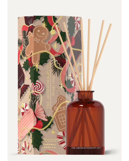 The Festive Collection Caramel Vanilla Reed Diffuser 100ml