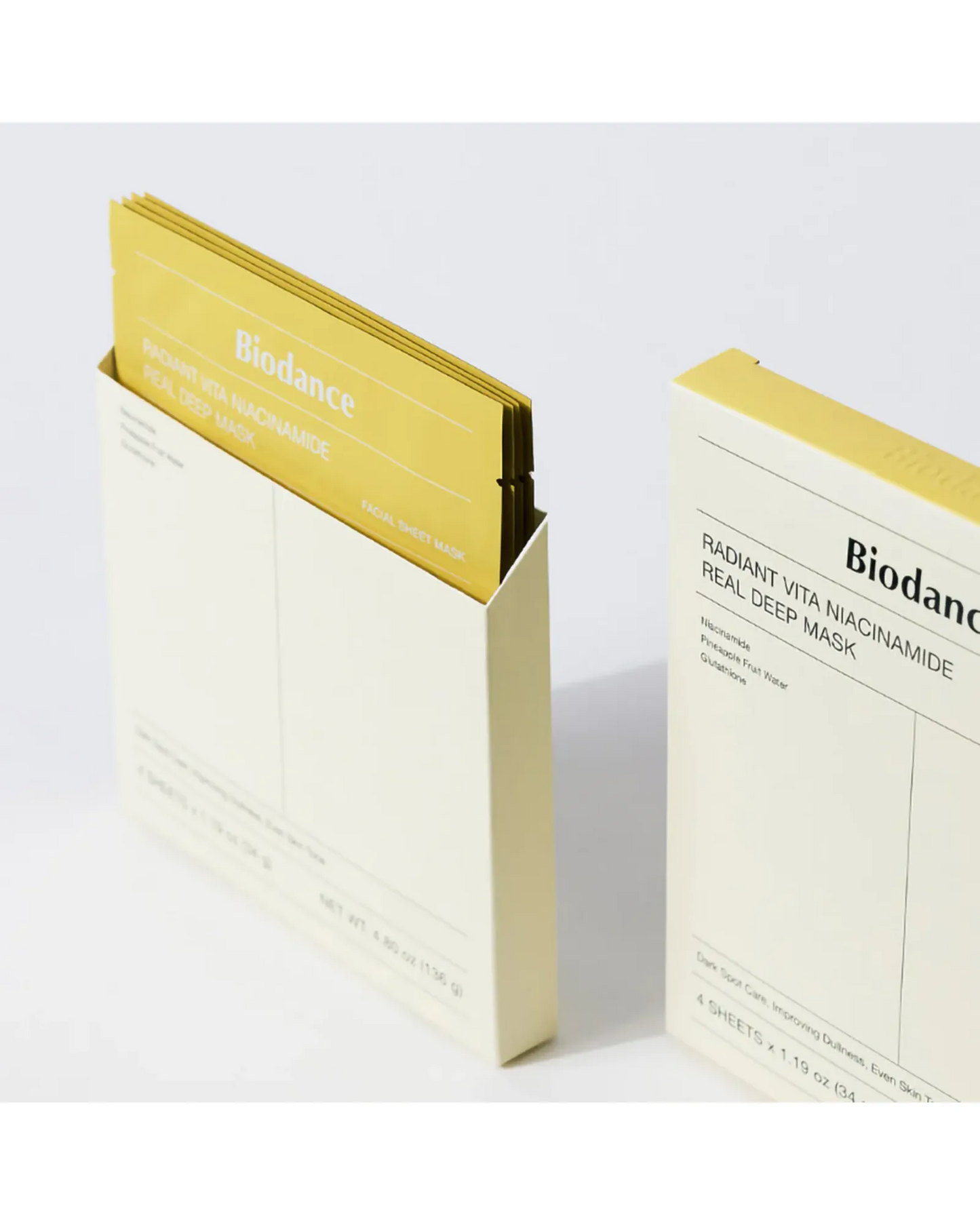 Biodance Radiant Vita Niacinamide Real Deep Mask 4pk