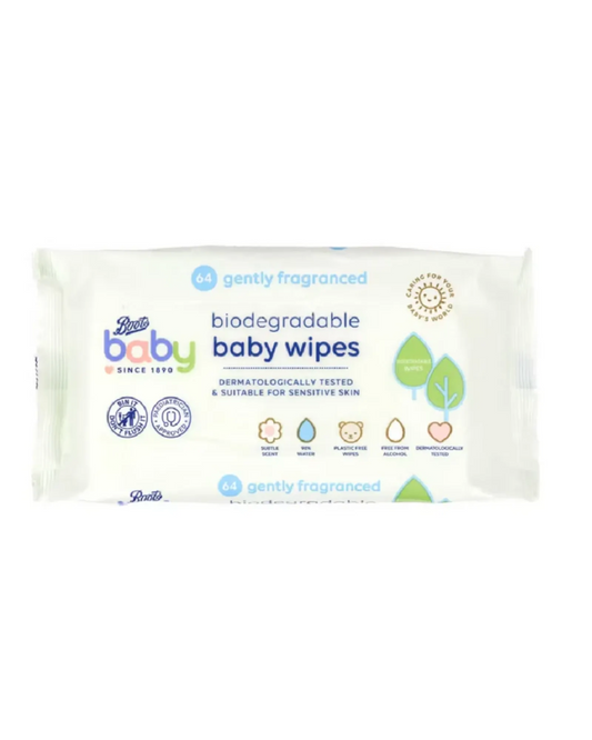 Boots Baby Biodegradable Fragranced Wipes 64pk