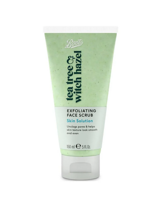 Boots Tea Tree & Witch Hazel Exfoliating Face Scrub 150ml