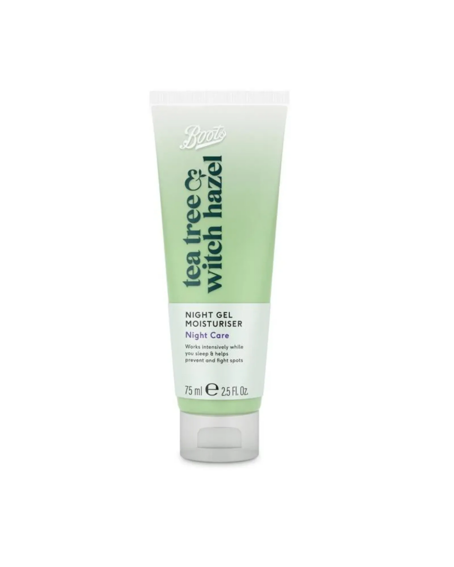 Boots Tea Tree & Witch Hazel Night Gel 75ml