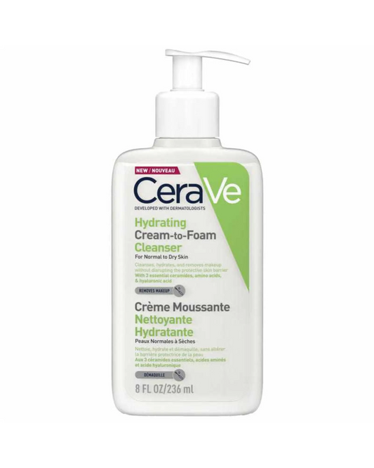 CeraVe Hydrating Cream-to-Foam Cleanser 236ml