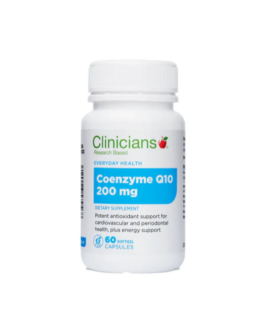 Clinicians Coenzyme Q10 200mg Capsules 60s