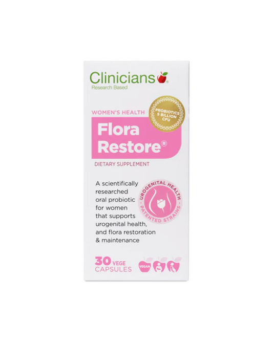 Clinicians Flora Restore Vege Capsules 30s
