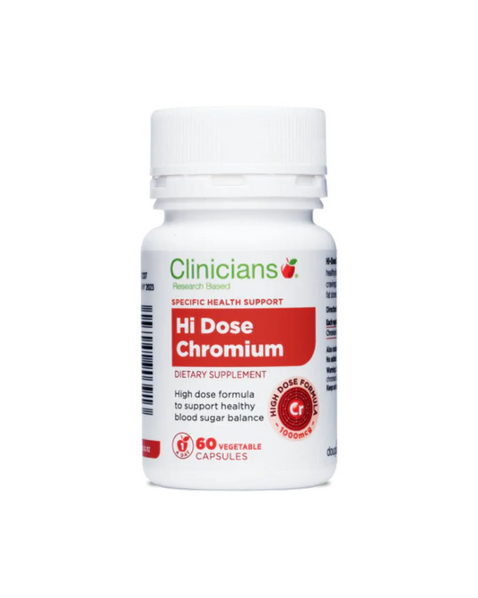 Clinicians Hi-Dose Chromium Vege Capsules 60s
