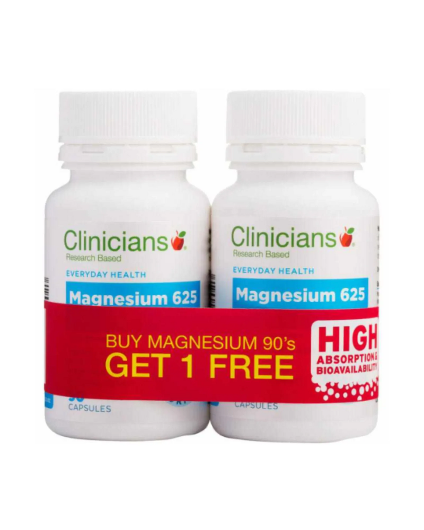 Clinicians Magnesium 2 Pack Capsules 90s