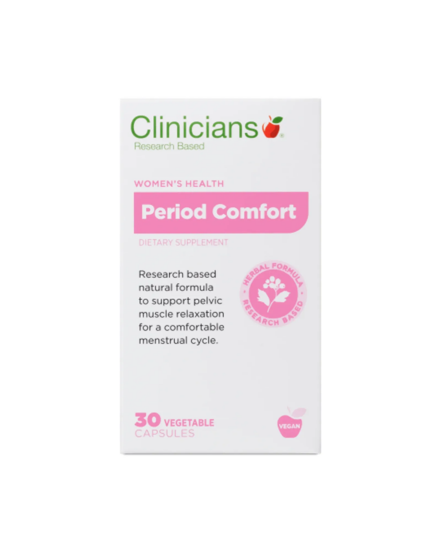 Clinicians Period Comfort Vege Capsules 30s