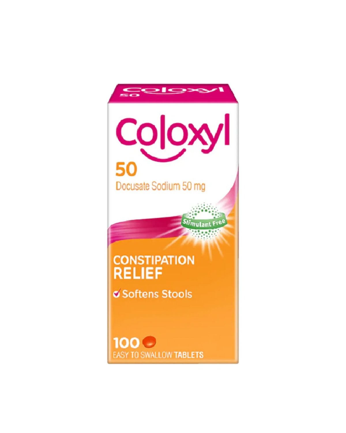 Coloxyl 50mg Tablets 100 (Limit 1 per order)