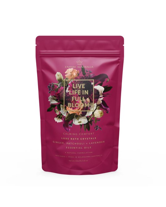 Affirmations "Live Life In Full Bloom" Ginger Bath Salts