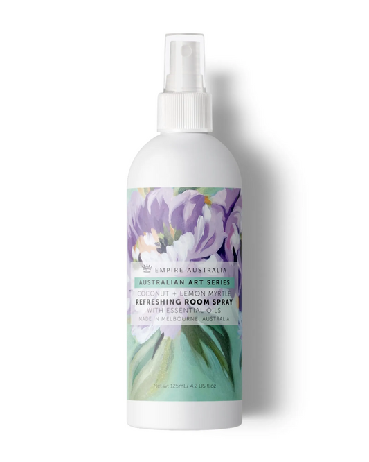 Australian Art Painterly Coconut & Lemon Myrtle Room Spray 125ml