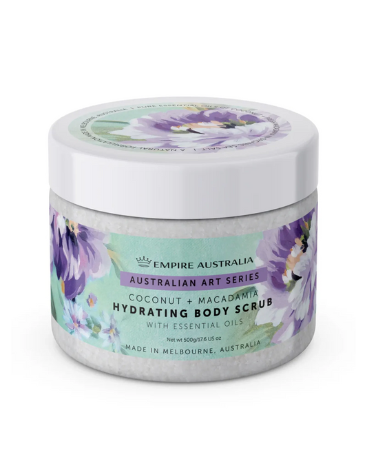 Australian Art Painterly Coconut & Macadamia Sea Salt Body Scrub 500g