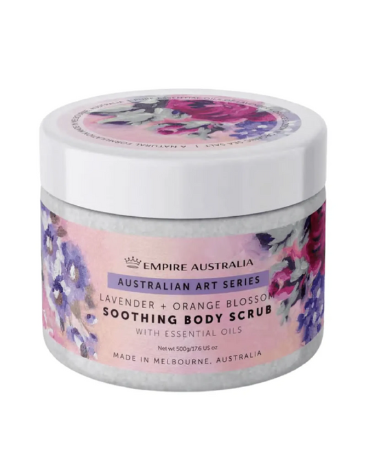 Australian Art Painterly Lavender & Orange Blossom Sea Salt Body Scrub 500g