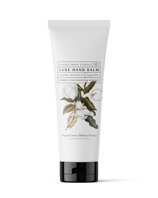 Classic White Florals Jasmine, Citrus & Geranium Hand Balm 125ml