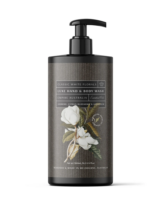 Classic White Florals Jasmine, Citrus & Geranium Hand & Body Wash 500ml