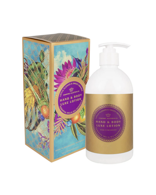 Sapphire Coast Lotus Flower & Sweet Orange Hand & Body Lotion 500ml