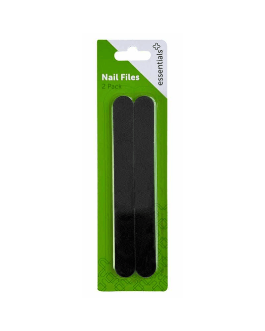 Essentials Nail File Medium 175mm 2pk