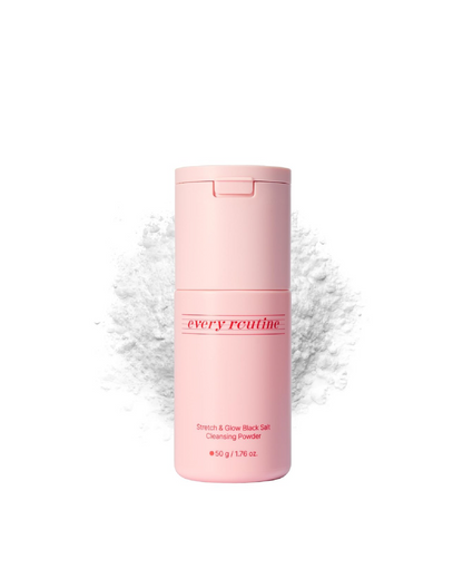 Every Routine Stretch and Glow Black Salt Cleansing Powder 50g