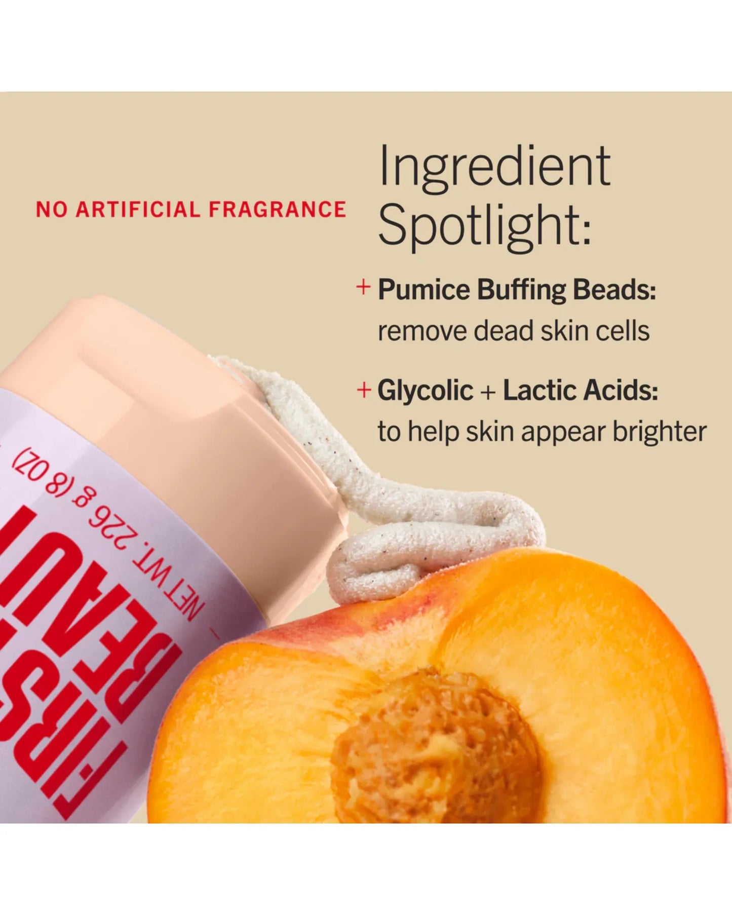 KP Bump Eraser Body Scrub 10% AHA - Fresh Peach 226g