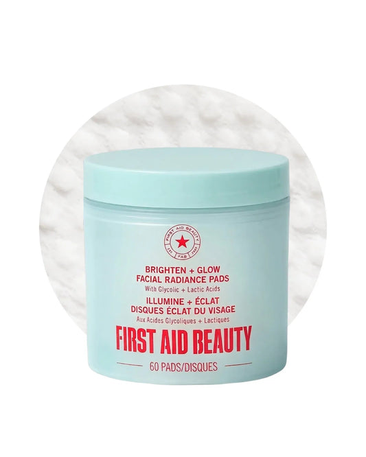 Brighten + Glow Facial Radiance Pads with Glycolic + Lactic Acids 60 Pads