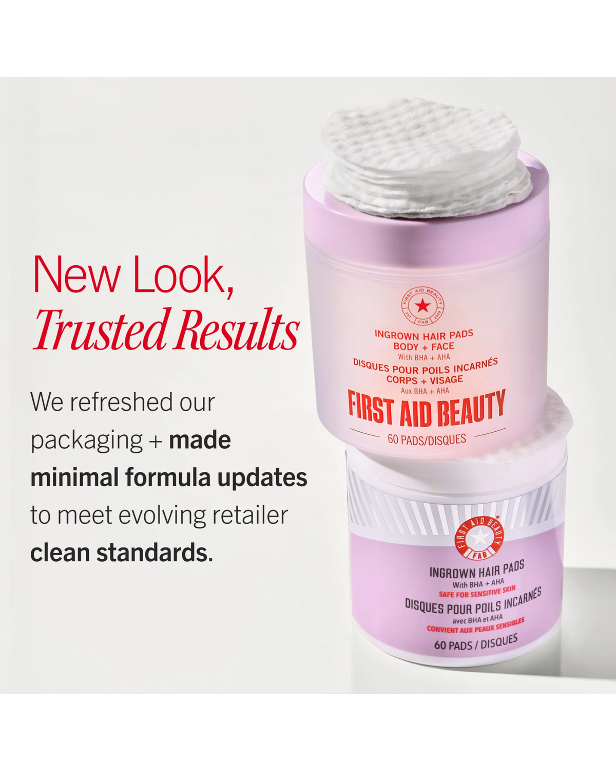 Ingrown Hair Pads with BHA + AHA 60 Pads