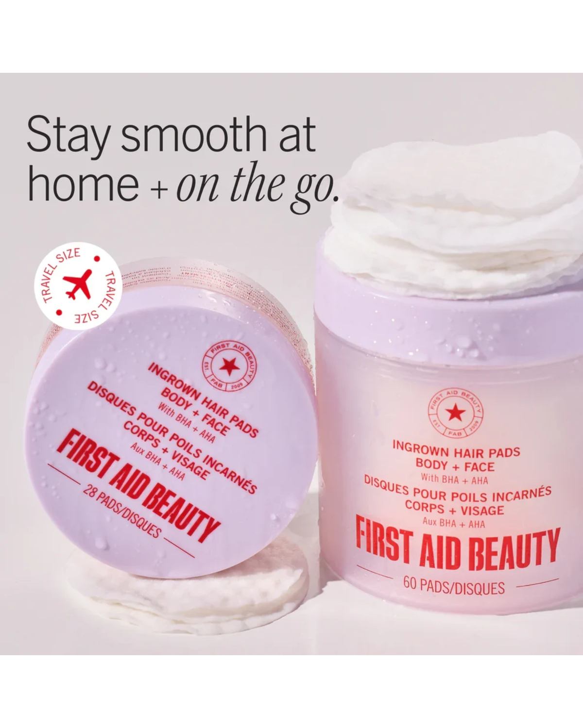 Ingrown Hair Pads with BHA + AHA 60 Pads
