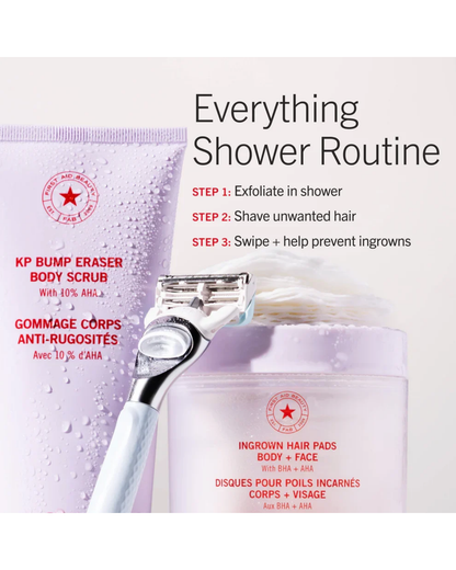 Ingrown Hair Pads with BHA + AHA 60 Pads
