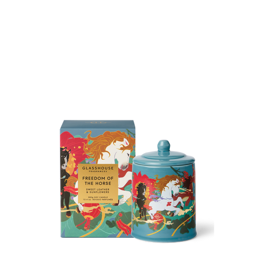 Glasshouse Freedom of the Horse 380g Triple Scented Soy Candle