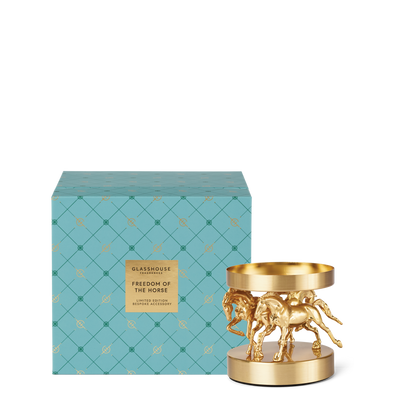 Glasshouse Freedom of the Horse Metal Candle Holder